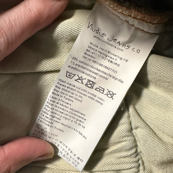 NUDIE JEANS Straight Sally Loving Twill light wash jeans W32 L34 NWT - Picture 2 of 7